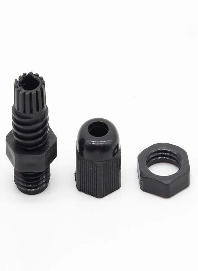 Power Pg9 Polyamide Cable Gland Pg Type Waterproof Pack of 100pcs (black) - Image 2